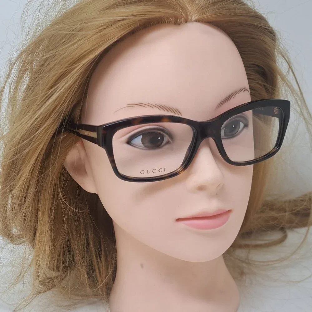 NWT Gucci Women's Eyeglasses Glasses Frames Dark Havana Italy GG 3205  53-16-140